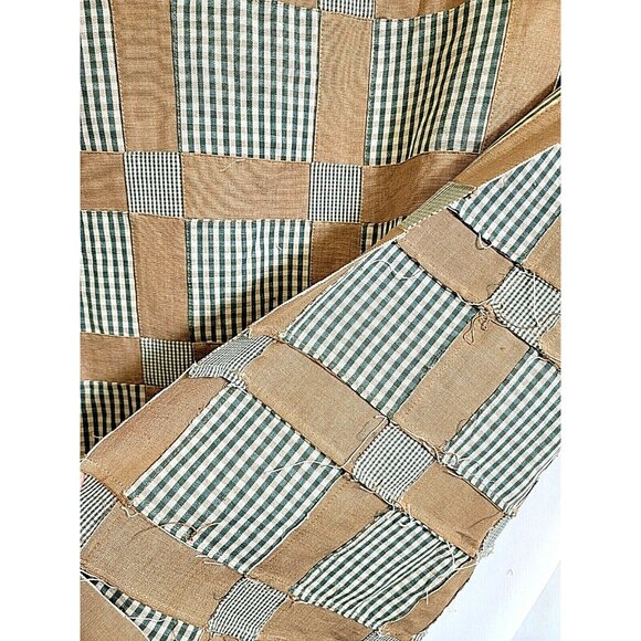 COPY - Quilted Sewn Patchwork Plaids Checker Canvas Fabric  54" W x 5 yards lot - Picture 10 of 12